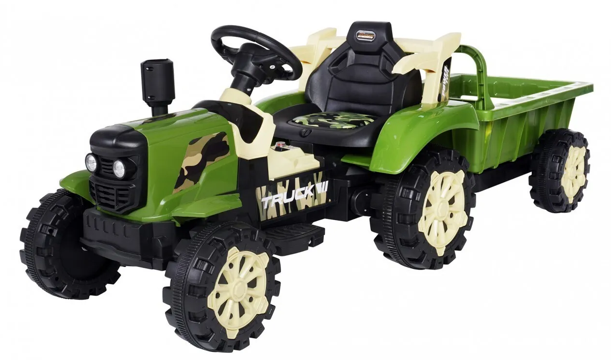 Ride On 12V Bump N Dump Hydraulic Battery Powered Tractor - COOLBABY