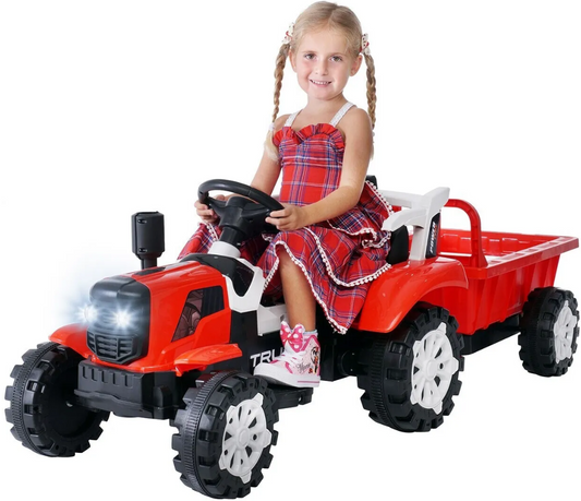 Ride On 12V Bump N Dump Hydraulic Battery Powered Tractor - COOLBABY