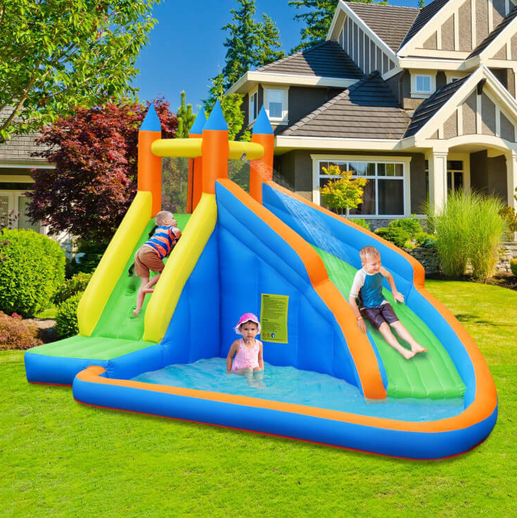 Inflatable Slide And Splash Water Bounce Tower Jumper - COOLBABY