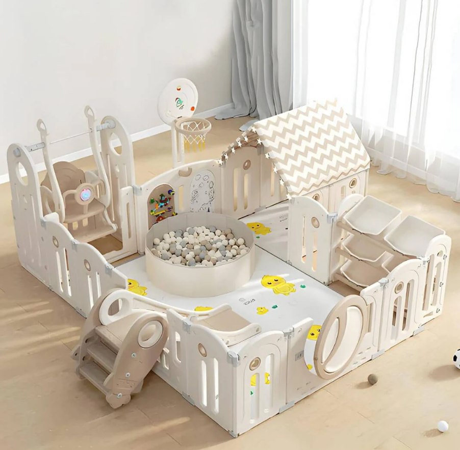 Baby Playpen Kids Playhouse With Multiple Activities - COOLBABY