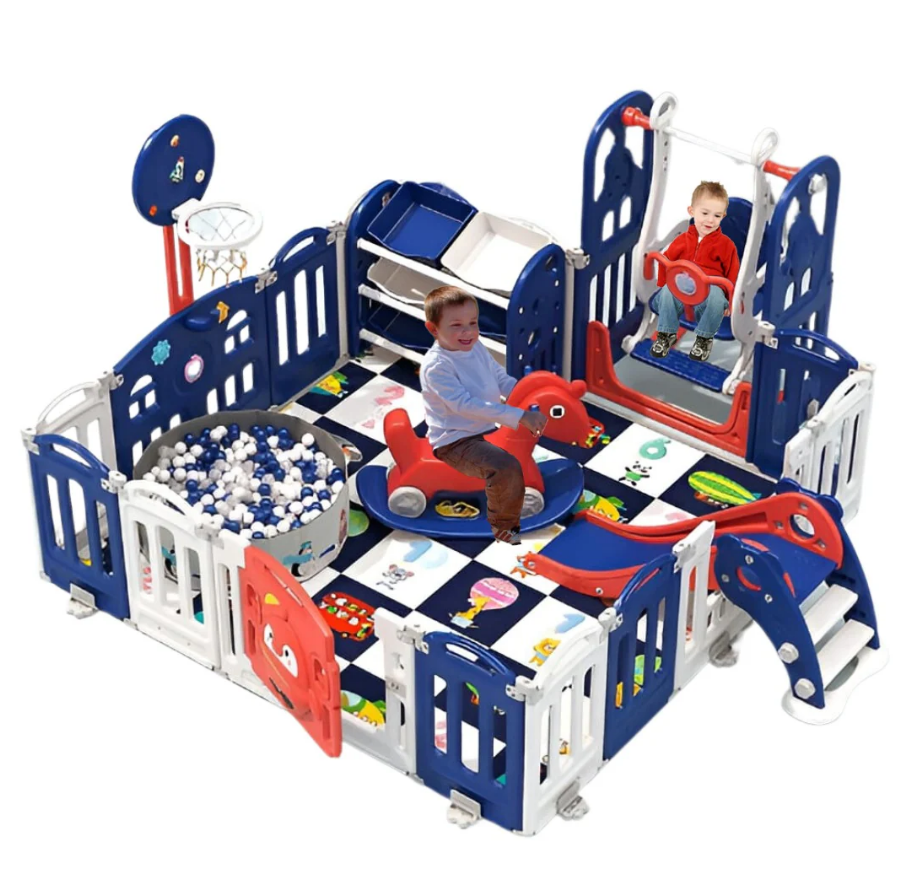 Baby Playpen Kids Playhouse With Multiple Activities - COOLBABY