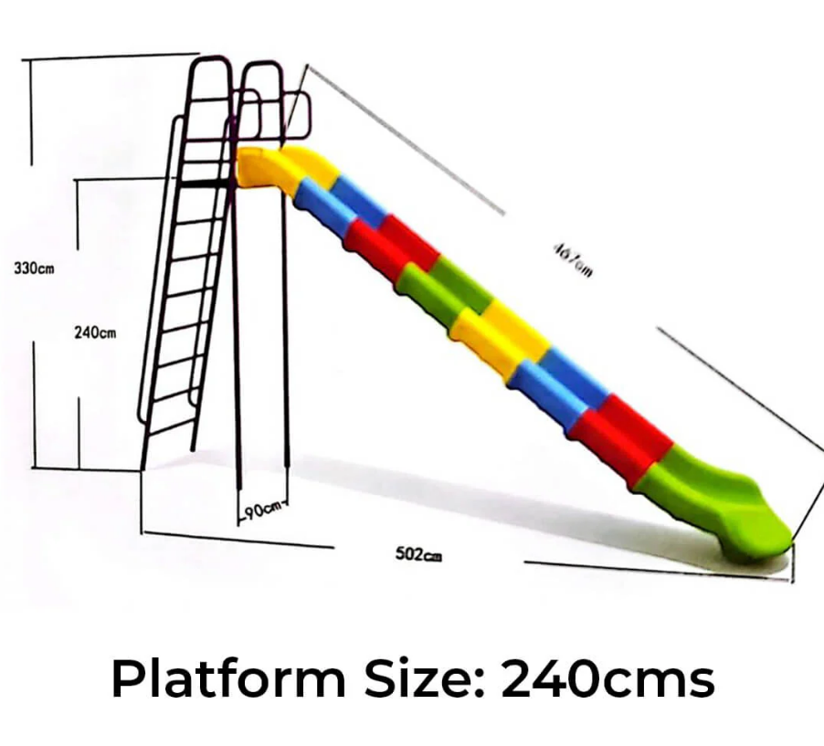 Rainbow Kids Outdoor Playset Slide Large - 240 cm - COOLBABY