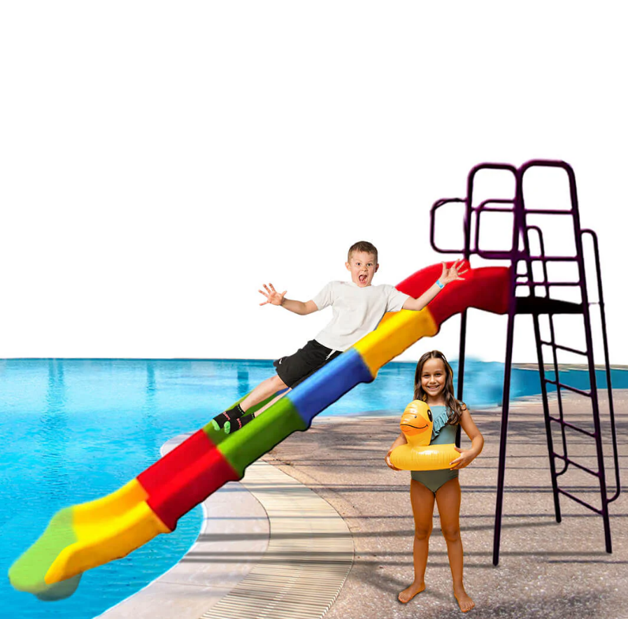 Rainbow Kids Outdoor Playset Slide Large - 240 cm - COOLBABY