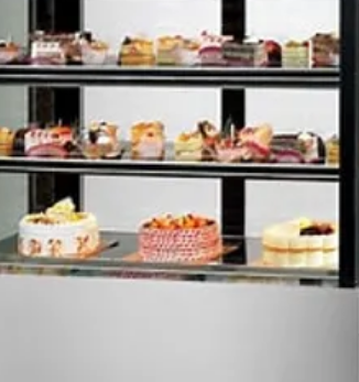 Cake Showcase, Four Side Glass Door Showcase - COOLBABY