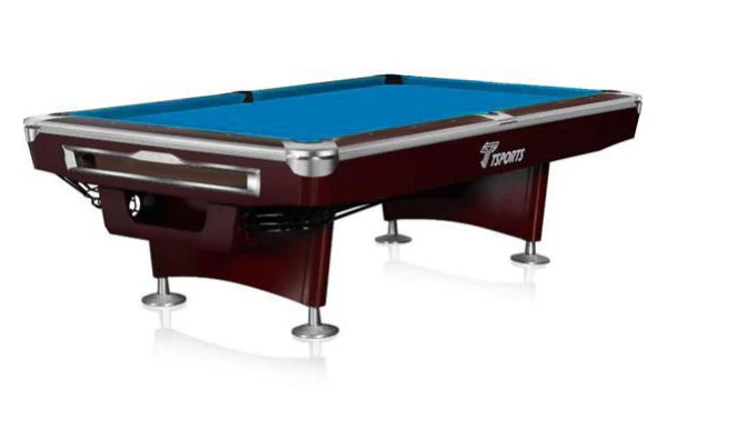 COOLBABY Indoor Luxury Pool Billiards Table 9ft Slate Club Pool Tables Professional Snooker & Billiard Table for Club Use