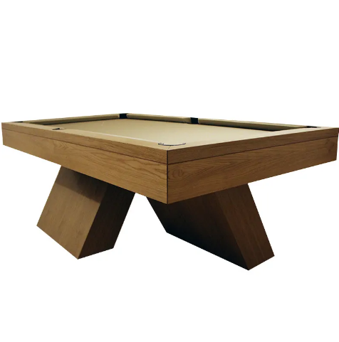 X Billiard table, Natural Slate Solid Wood