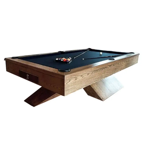 X Billiard table, Natural Slate Solid Wood - COOLBABY