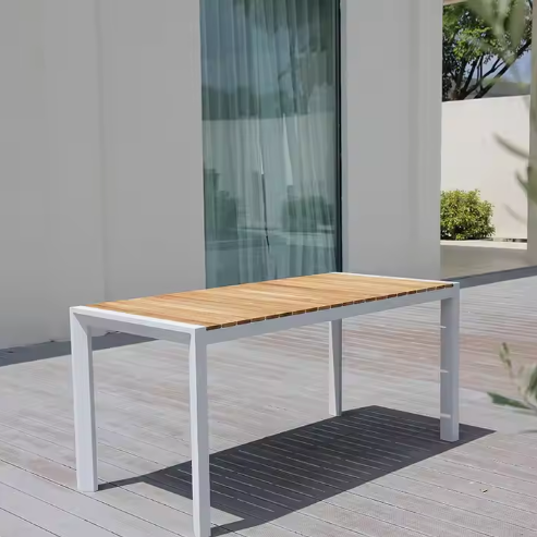 Eight-seater Log-style Outdoor Dining Table - COOLBABY