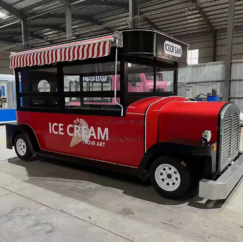 Mobile Restaurant Car Ice Cream Fully Equipped Big Food Truck With Full Kitchen, Coffee Shop - COOLBABY