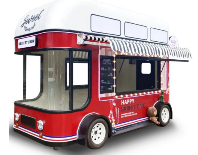 Pizza Mobile Fast Food Truck, Ice Cream Food Truck, Drinks And Coffee ...