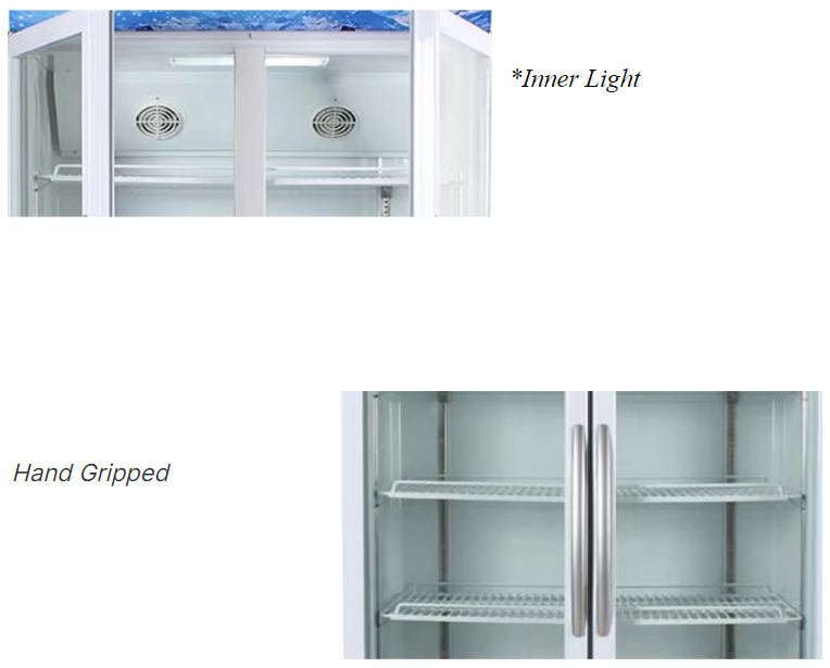 3 Glass Door Beverage Display Cooling, display Fridge - COOLBABY