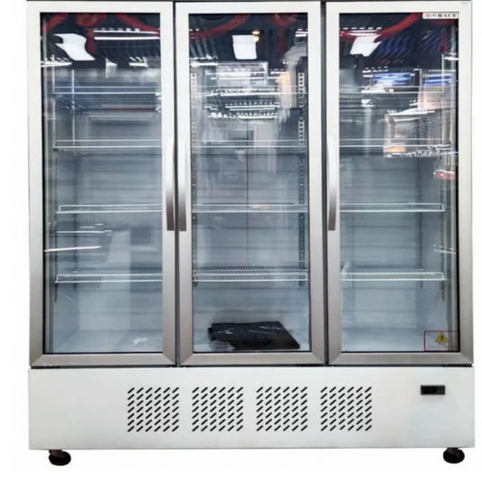 3 Glass Door Beverage Display Cooling, display Fridge