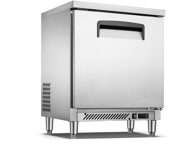 Stainless Steel Single Door Refrigerator Commercial Bench Fridge Under counter Chiller - COOLBABY