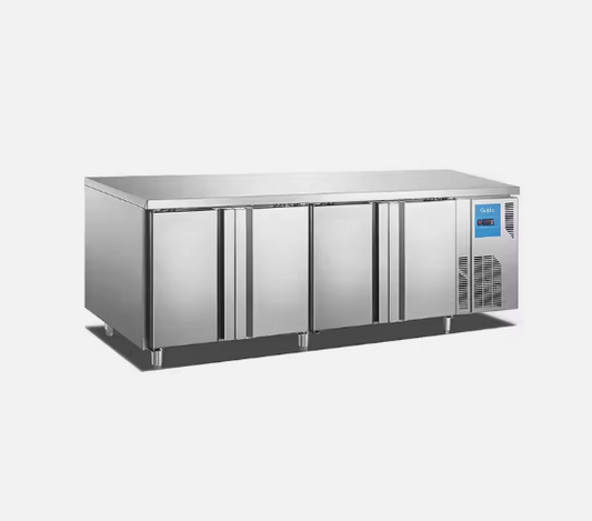 Stainless Steel 4 Door Commercial Under Counter Freezer/Chiller