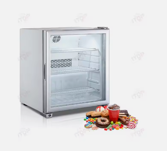 99L Single Glass Door Freestanding Refrigerator Showcase - COOLBABY