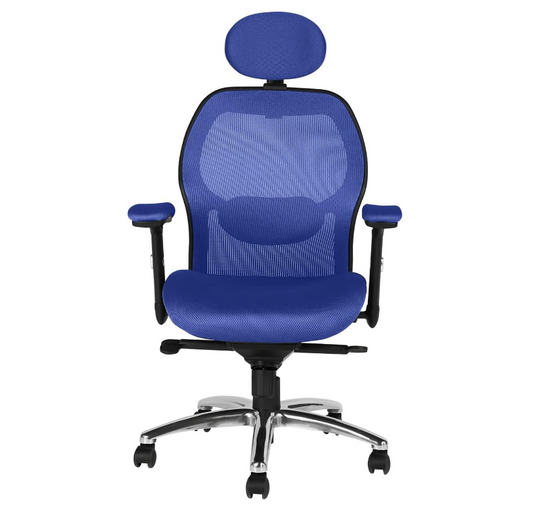 Office Furniture Executive Office Chair | Mesh Fabric, Metal/Chrome Wheel Base - COOLBABY