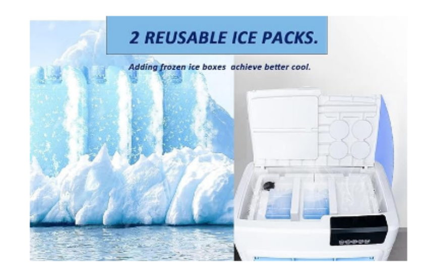 200 watt Air Cooling Machine, With 2 ice bags - COOLBABY