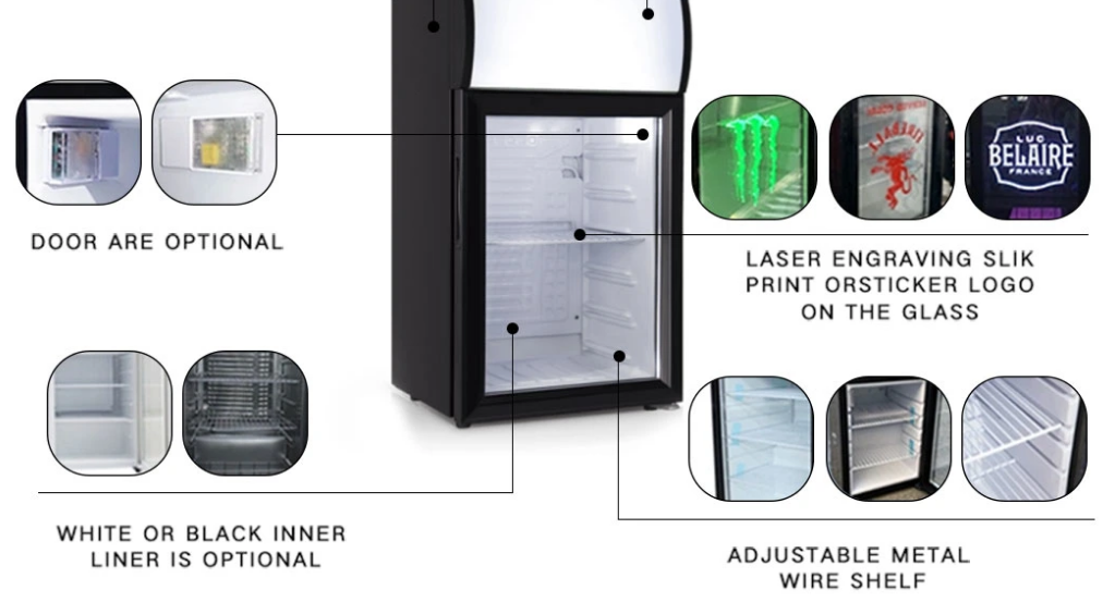 20L Upright Display Countertop Cooler