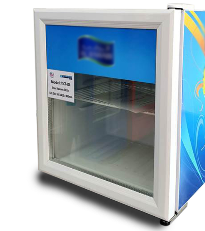 52L Upright Display Countertop Fridge