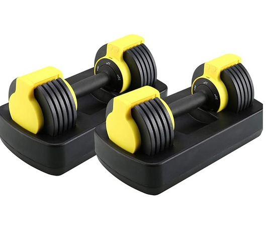 COOLBABY Two-Adjustable Dumbbell, 25 lb Single Dumbbell With Anti-Slip Handle and Weight Plate, Fast Adjust Weight, Fitness Dumbbell - COOLBABY