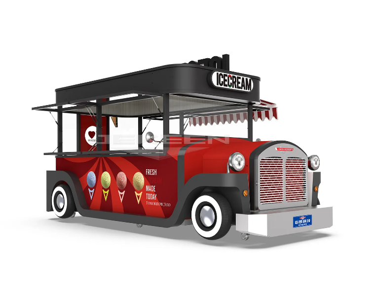 Ice Cream Street Food Cart Snack Fast Full Kitchen Equipment - Mobile Food Truck