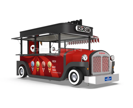 Ice Cream Street Food Cart Snack Fast Full Kitchen Equipment - Mobile Food Truck