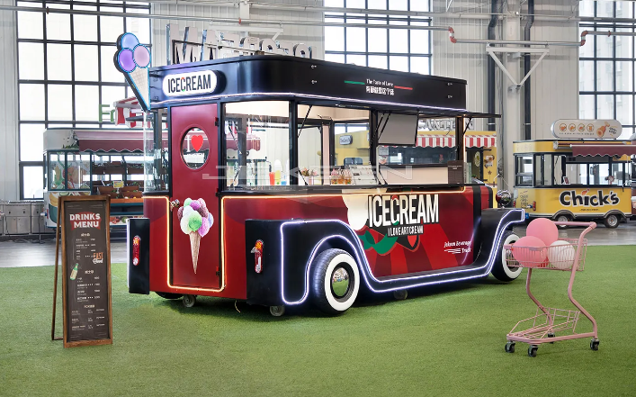 Ice Cream Street Food Cart Snack Fast Full Kitchen Equipment - Mobile Food Truck