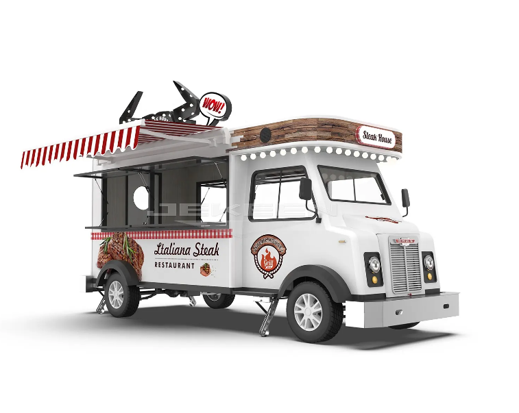 Snack Machine Electric Fast Food Truck, Mobile Food Cart, Hot Dog Food Car, Pasta, Ice Cream And Drinks