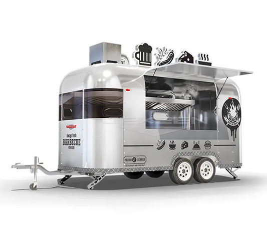 Portable Food Truck, Mobile Kitchen With Full Kitchen Equipment - COOLBABY