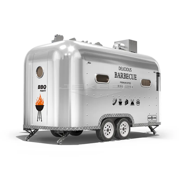 Portable Food Truck, Mobile Kitchen With Full Kitchen Equipment