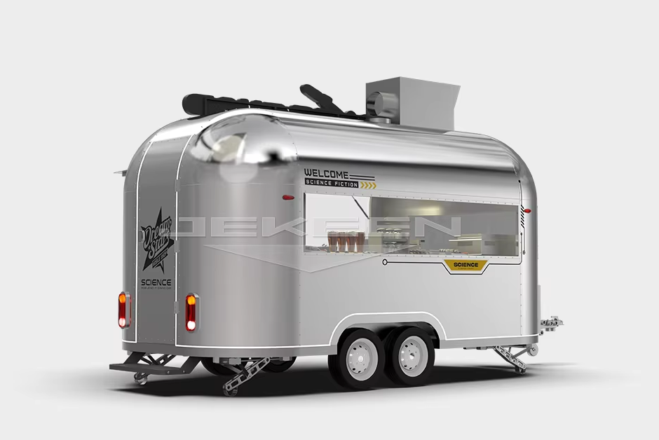 Portable Food Truck, Mobile Kitchen With Full Kitchen Equipment