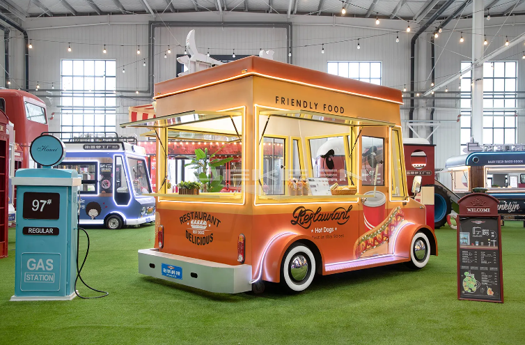 Food Truck, Ice Cream Cart, Drinks Coffee With Full Kitchen - COOLBABY