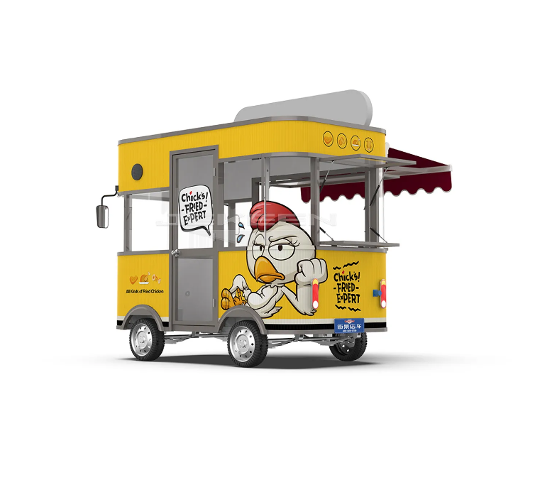 Food Truck, Snack, Ice-Cream Food Cart With Full Kitchen Equipment - COOLBABY