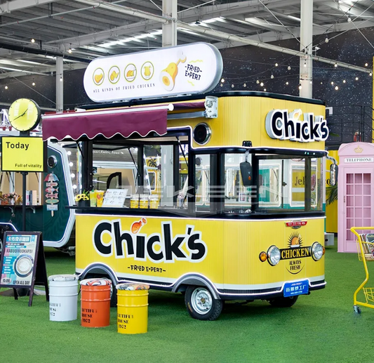 Food Truck, Snack, Ice-Cream Food Cart With Full Kitchen Equipment - COOLBABY