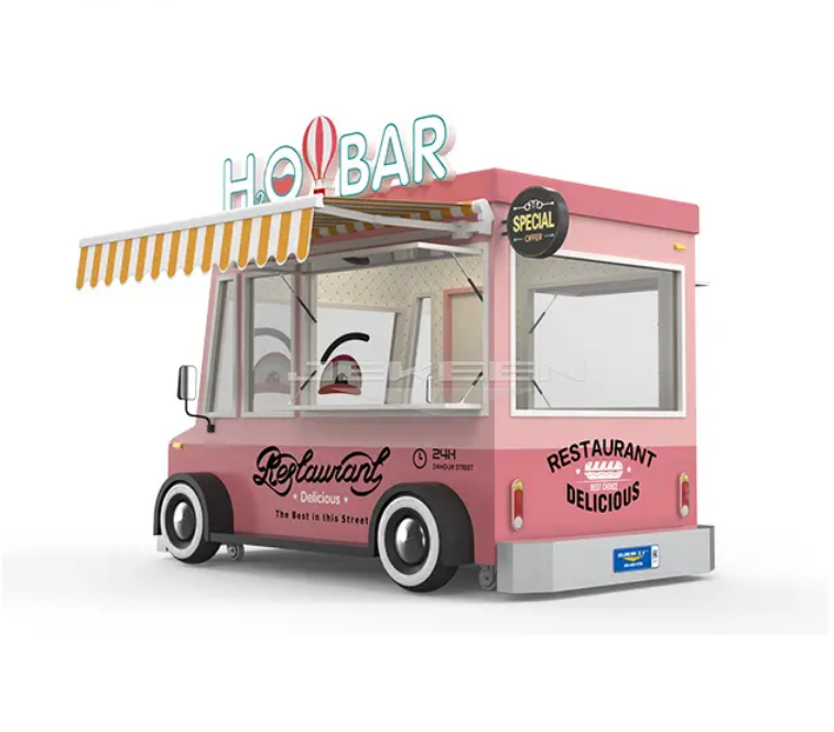 Mobile Food Concession Truck For Bakery, Electric Food Truck Manufacturer BBQ, Ice Cream And Drinks - COOLBABY