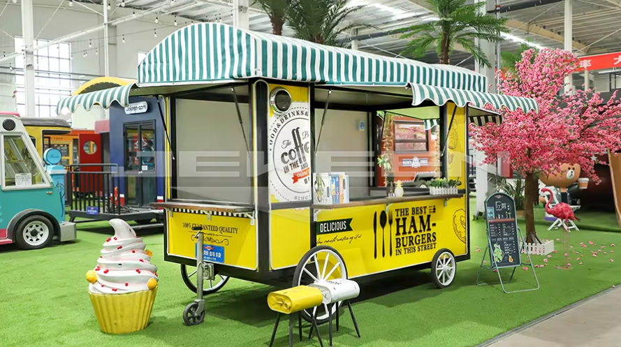 Street Food Truck, Ice Cream Cart And Drinks With Full Kitchen - COOLBABY