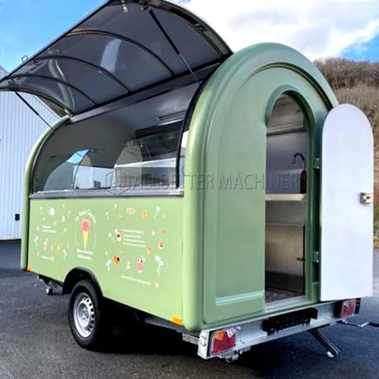 Street Mini Mobile Food Cart, Ice Cream, Coffee And Drinks Food Truck - COOLBABY