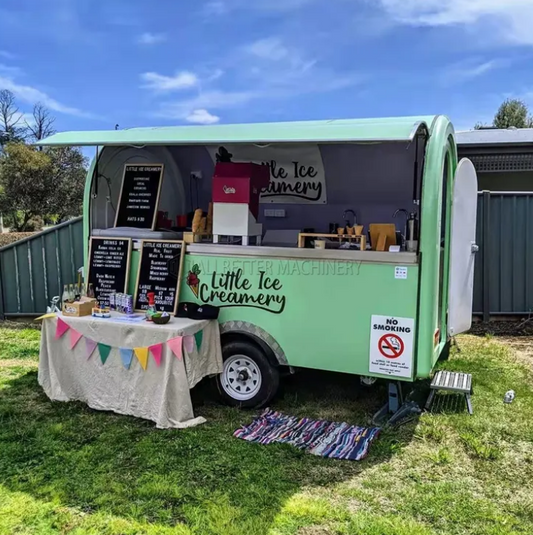 Street Mini Mobile Food Cart, Ice Cream, Coffee And Drinks Food Truck - COOLBABY