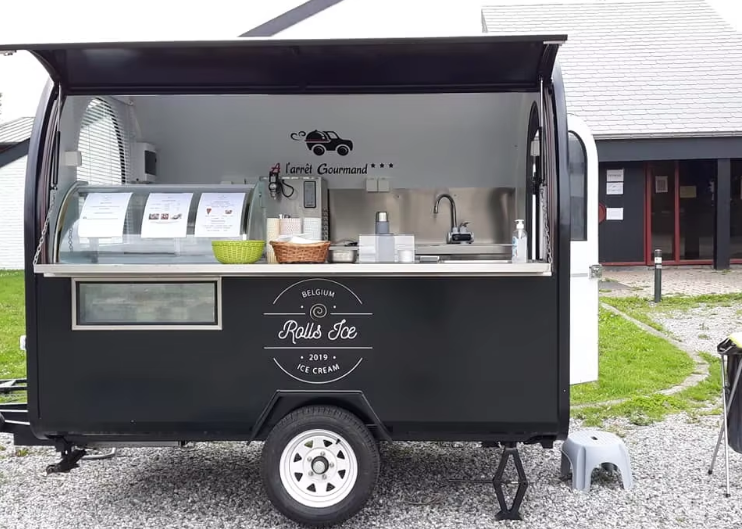 Fast Food Truck For Baking Equipment, Mobile Ice Cream Cart, Coffee And Drinks - COOLBABY