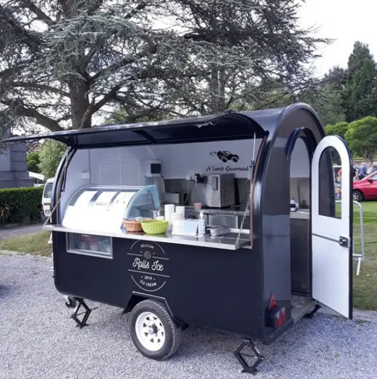 Fast Food Truck For Baking Equipment, Mobile Ice Cream Cart, Coffee And Drinks - COOLBABY