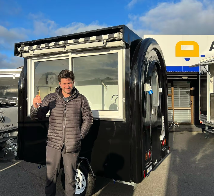 Street Food Truck, Hot Dog, Coffee And Drinks Cart With Full Kitchen - COOLBABY