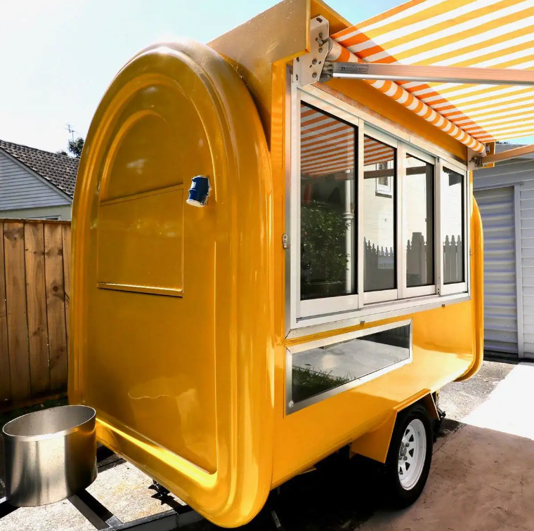 Street Food Truck, Hot Dog, Coffee And Drinks Cart With Full Kitchen - COOLBABY