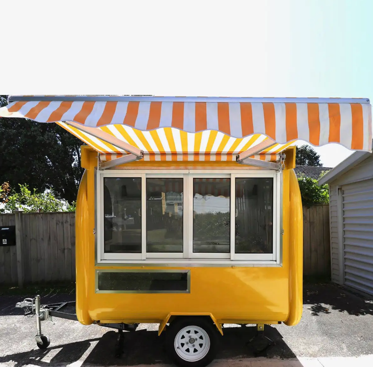 Street Food Truck, Hot Dog, Coffee And Drinks Cart With Full Kitchen - COOLBABY