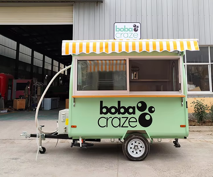 Food Truck Trailer With Full Kitchen For Ice Cream And Coffee, Drinks - COOLBABY