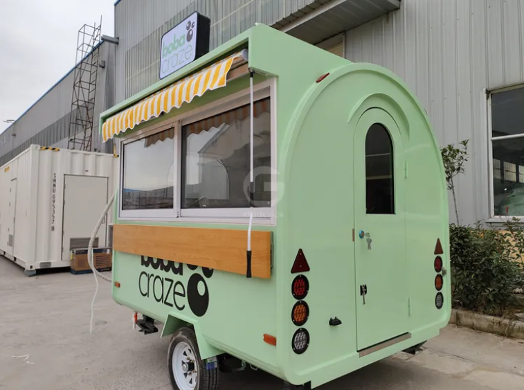 Food Truck Trailer With Full Kitchen For Ice Cream And Coffee, Drinks - COOLBABY