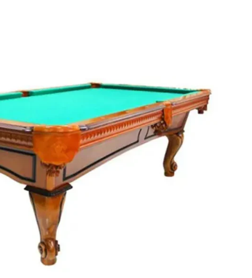 8 Ft Billiard Table, Premium Model - Light Brown With Green Cloth - COOLBABY