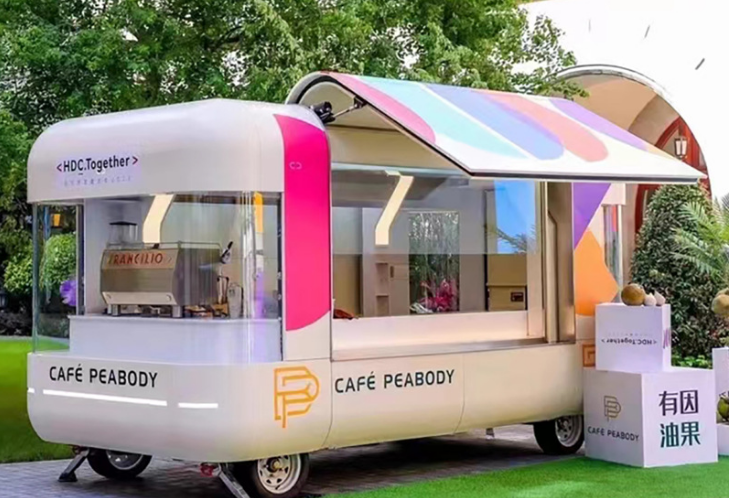 Mobile Kitchen Hot Dog, Pizza Cart, Food Truck BBQ - Coffee And Drinks With Fully Equipped - COOLBABY