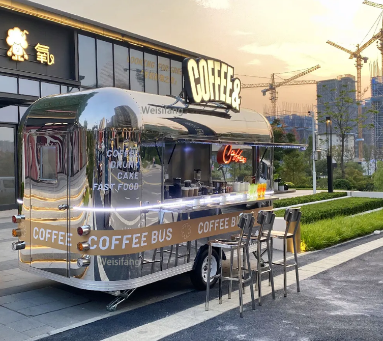 4M Food Truck, Concession Street Mobile Food, Coffee And Dinks Cart - COOLBABY