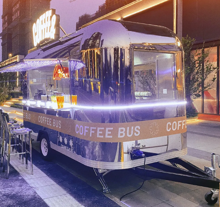 4M Food Truck, Concession Street Mobile Food, Coffee And Dinks Cart - COOLBABY