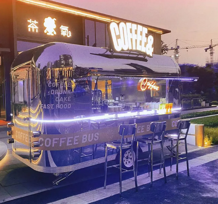 4M Food Truck, Concession Street Mobile Food, Coffee And Dinks Cart - COOLBABY